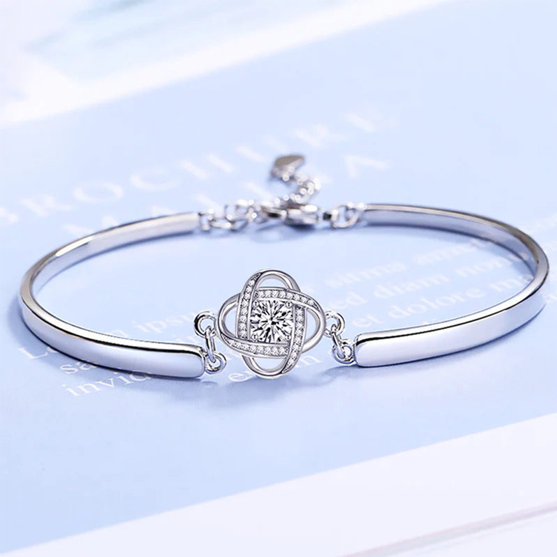 For Daughter - S925 Love Dad Nodule Three-Part Bracelet
