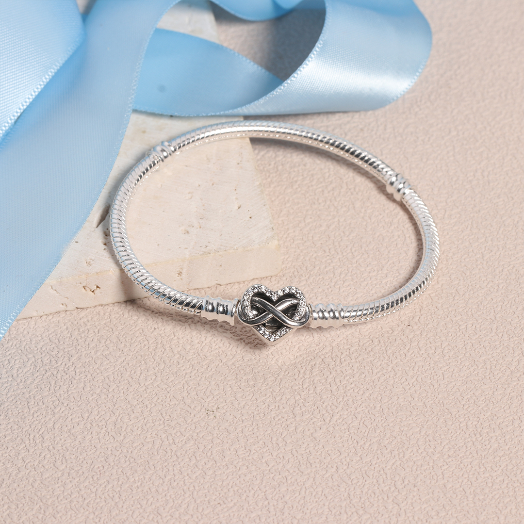 For Daughter - Mother And Daughter  Forever Linked Together Infinite Love Snake Bone Chain Bracelet