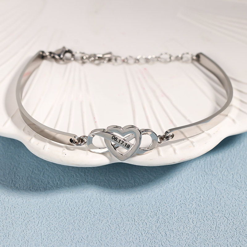 Date Custom Infinite Love Bracelet