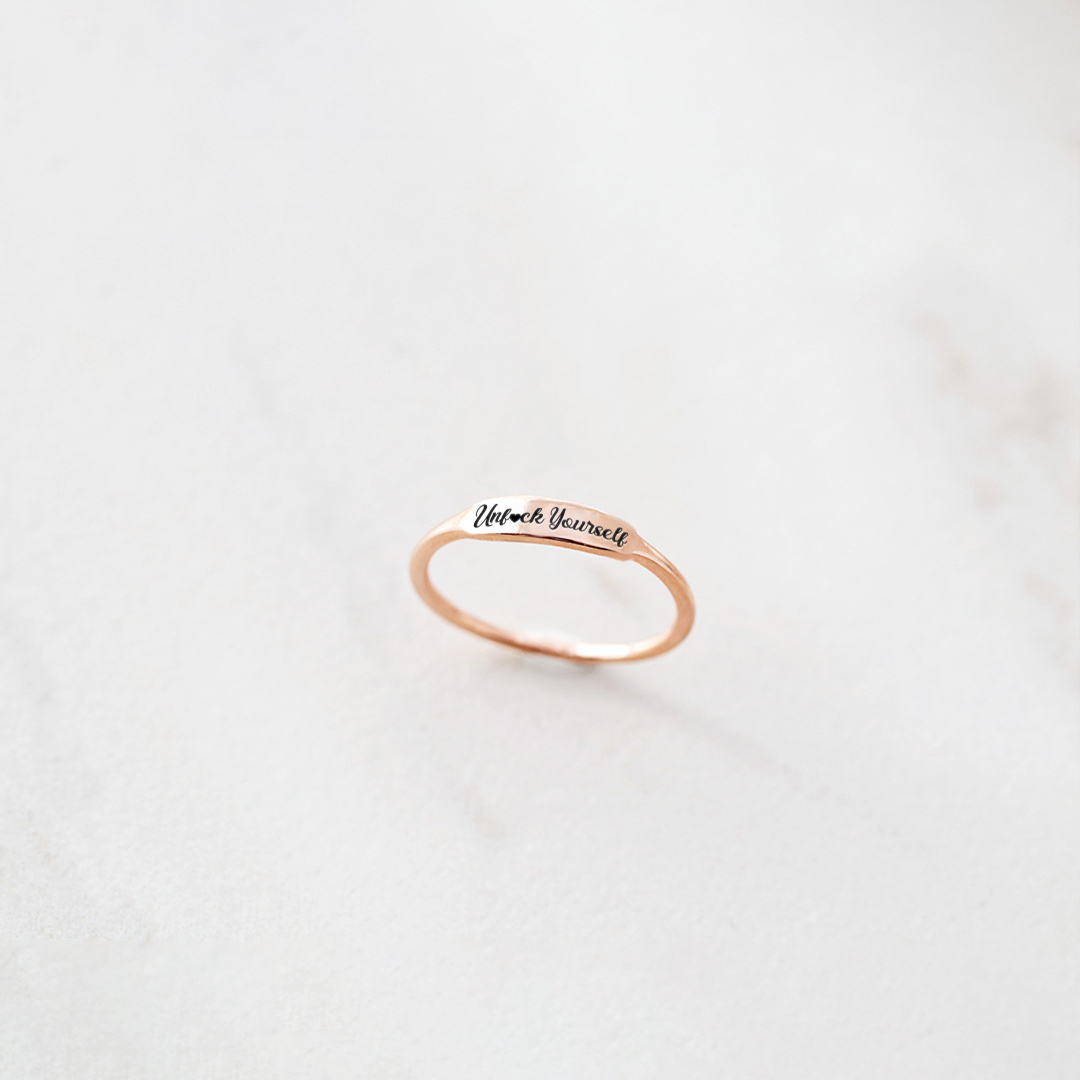Unfuck Yourself Free Yourself Bar Ring
