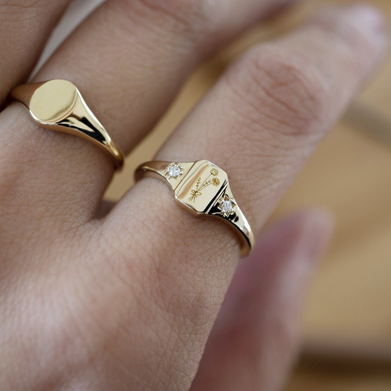 For Daughter - S925 Raising Your Wildflower Mother-daughter Birth Flower Custom Ring