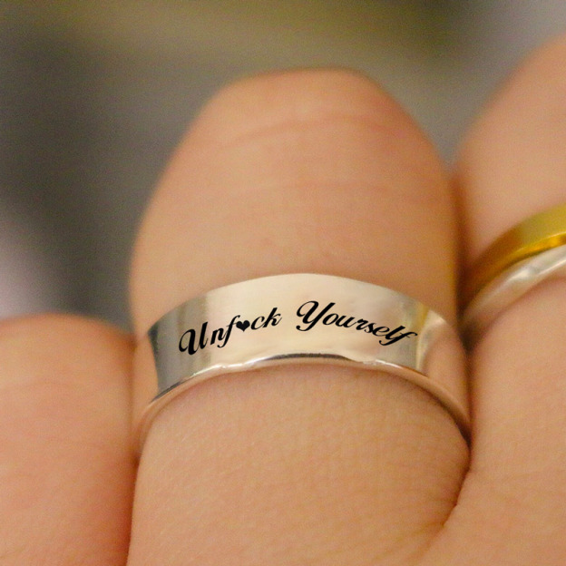 Unf❤️ck Yourself Wid Band Ring