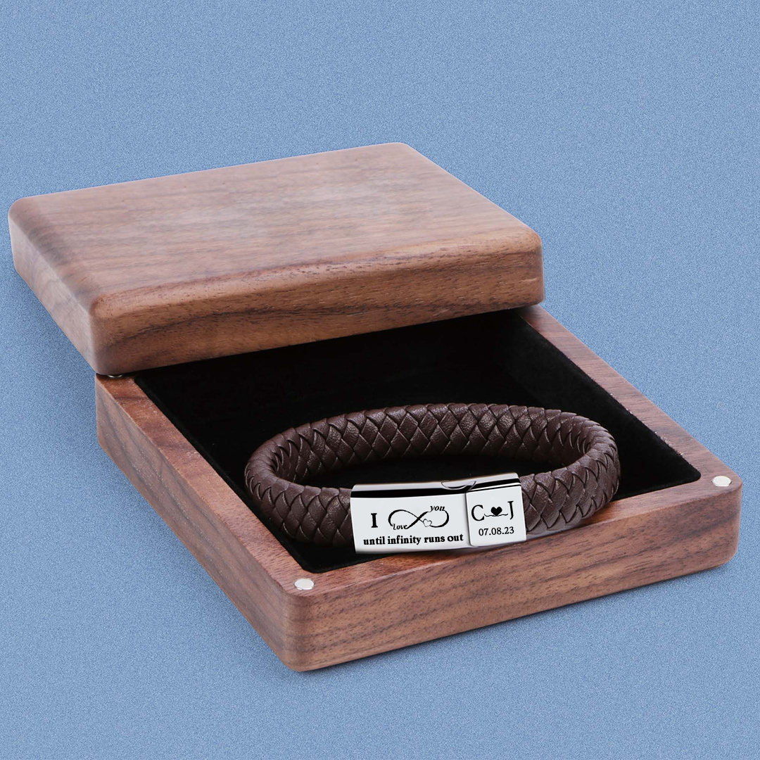 For Love - Initial Date Custom Bracelet