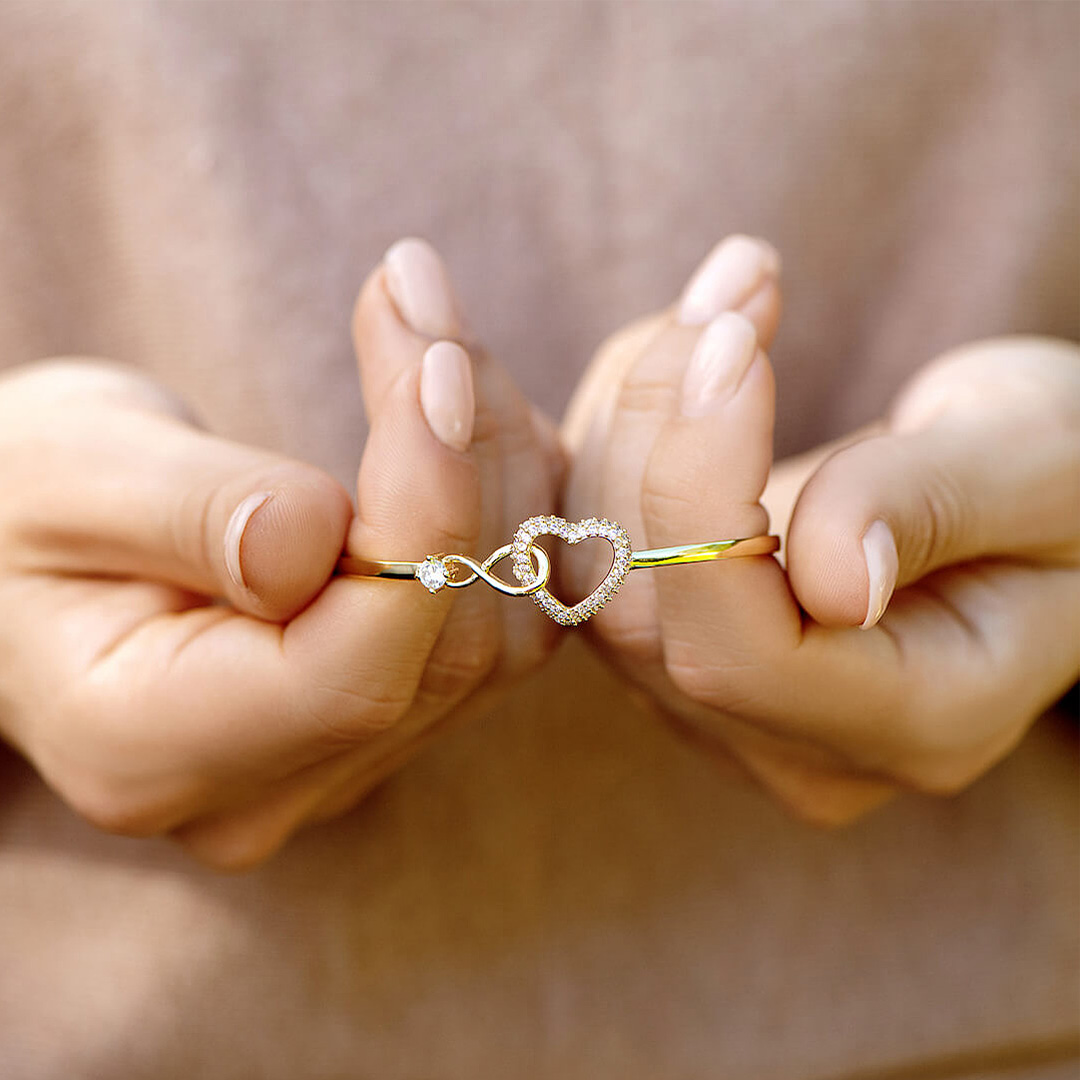 To my Daughter No matter how far you go, you'll always have my heart - Infinite Heart Bracelet