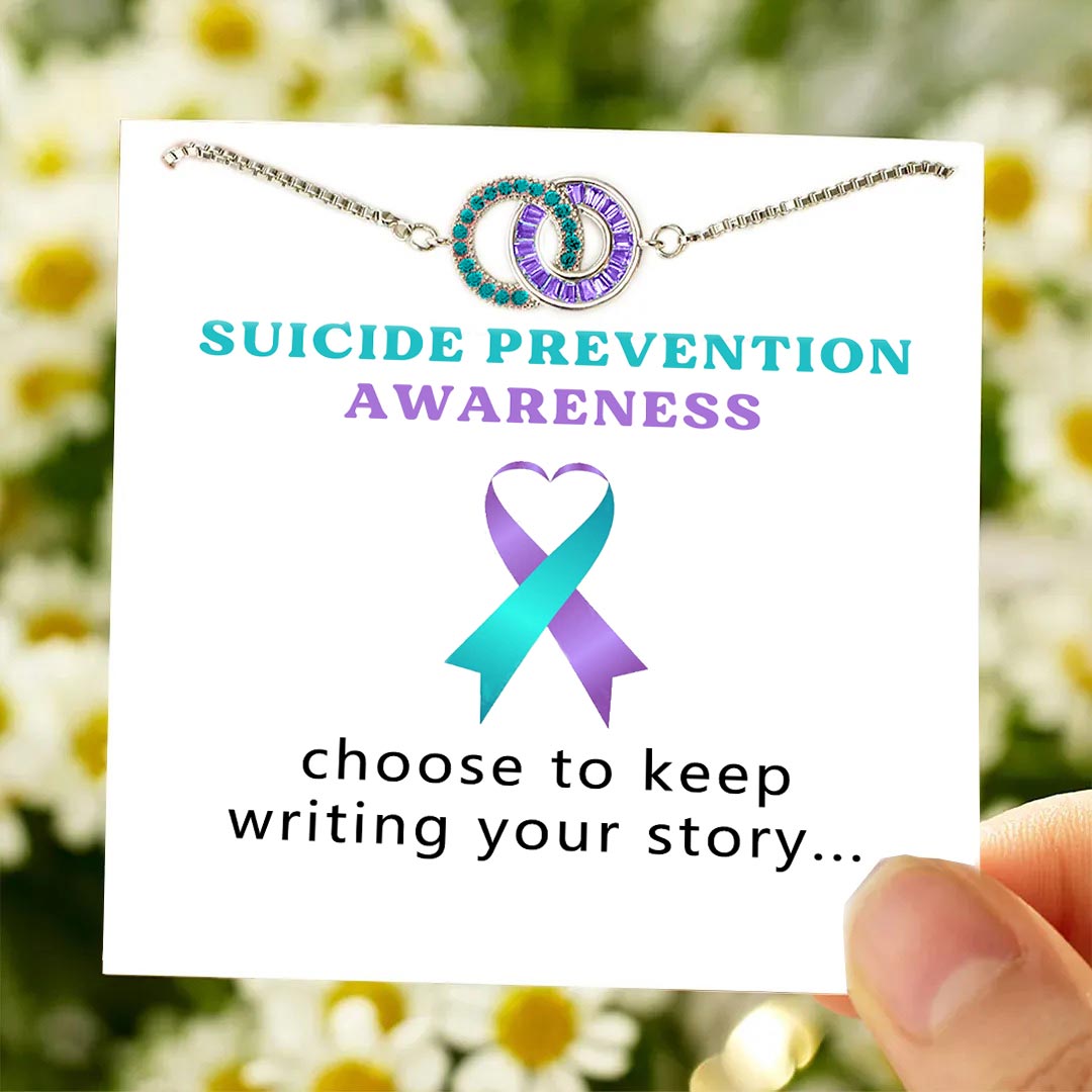 Suicide Prevention Awareness Circle Bracelet