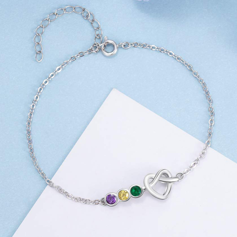 Sweethearts Birthstone Custom Bracelet