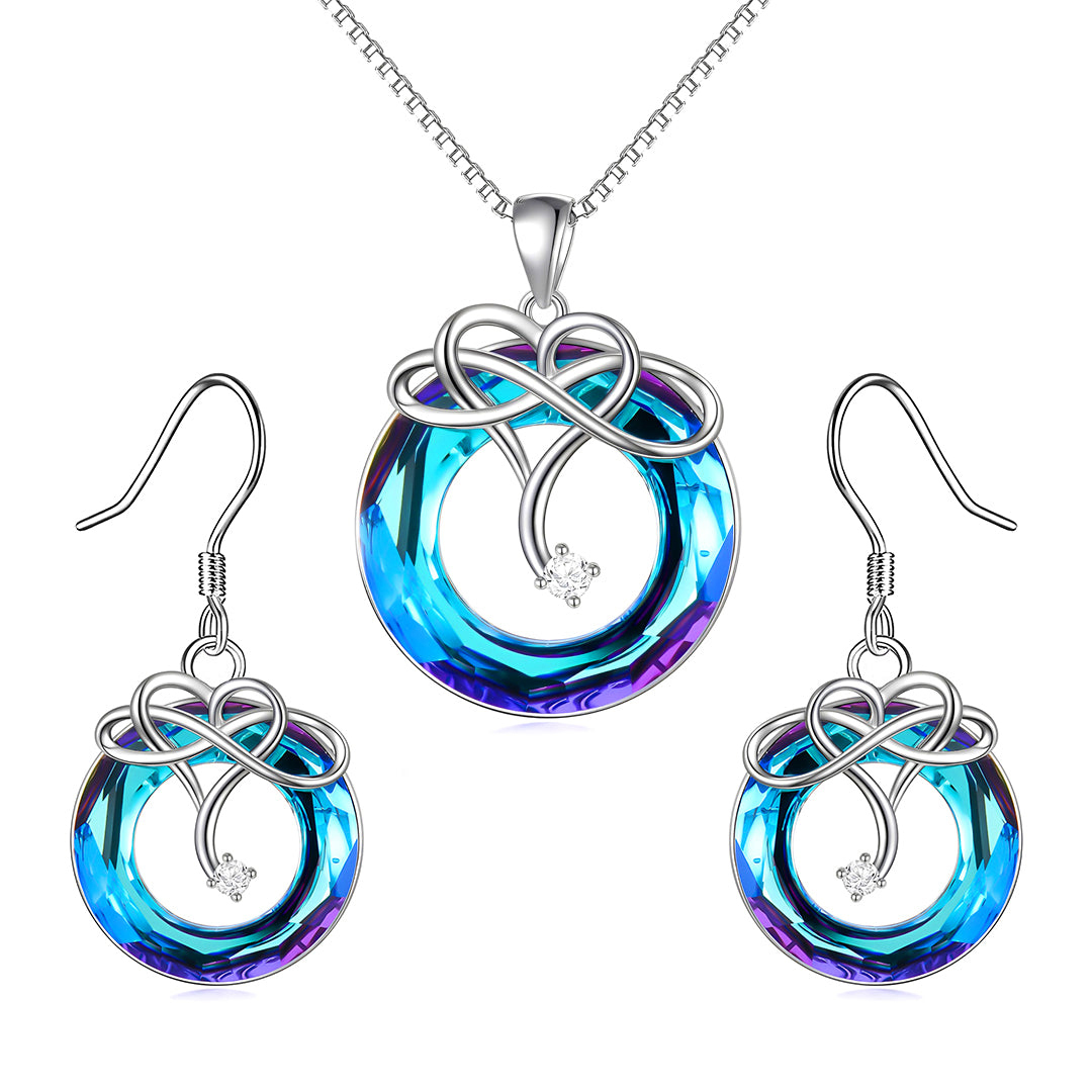 For Daughter-S925 l Will Always Carry You In My Heart Crystal Necklace