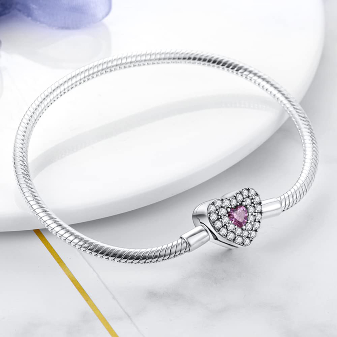 For Daughter-in-Law - S925 You Are Also My Daughter-in-heart Love Heart Bracelet