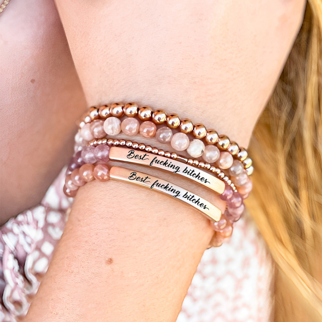 Best fucking bitches Lettering Bracelet