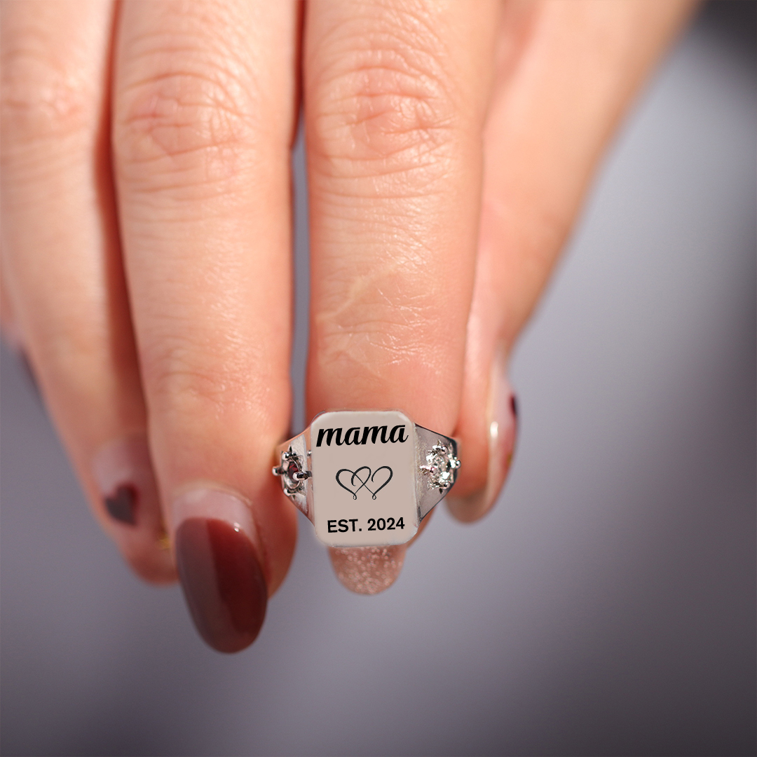 S925 Custom Year Ring
