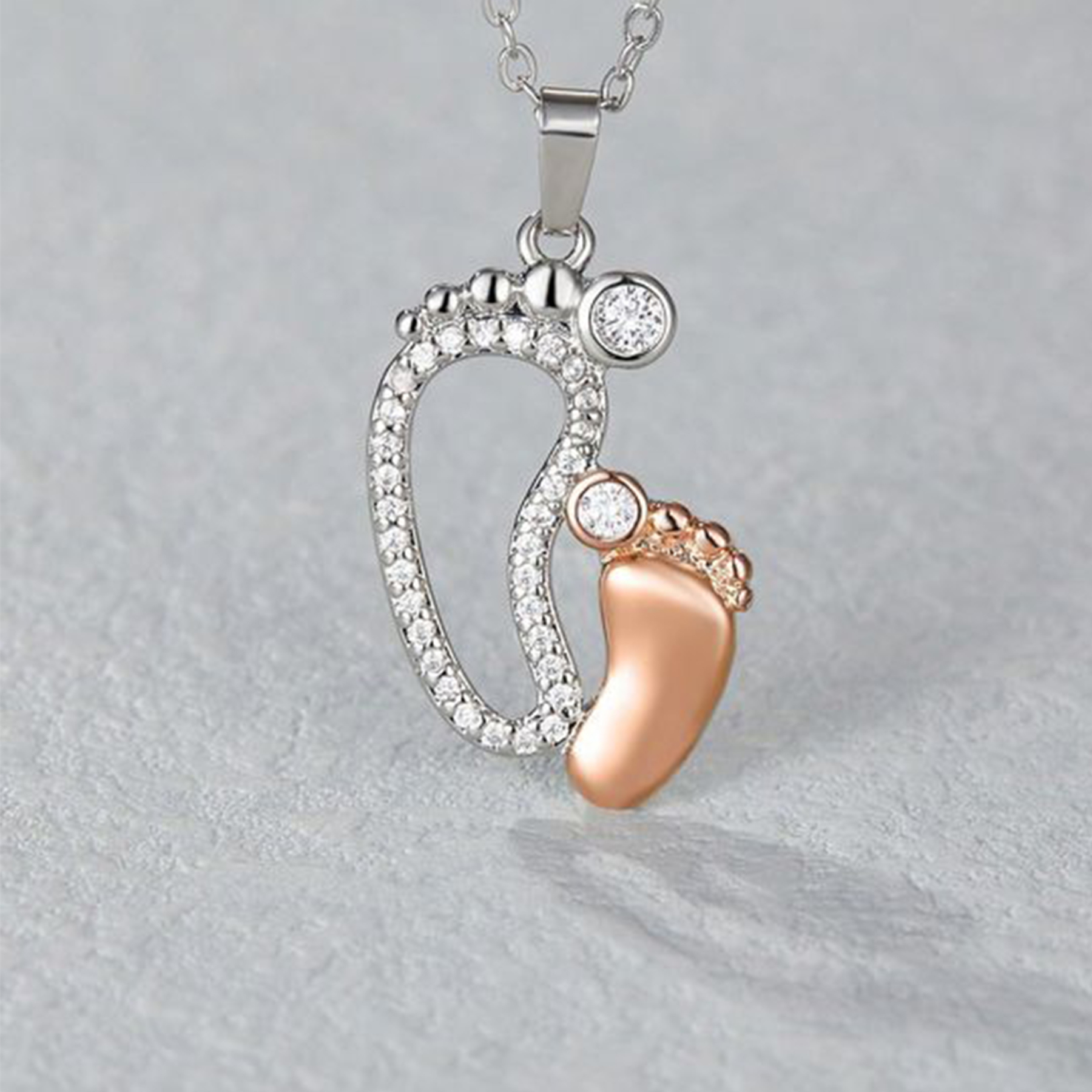 For New Mama - Lovely Feet Necklace