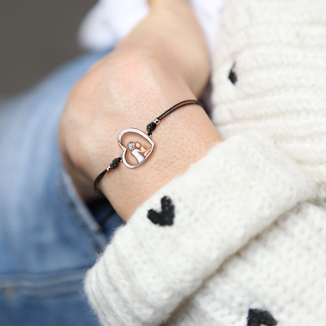 Aunt & Niece/ Grandmother & Grandaughter Heart bracelet