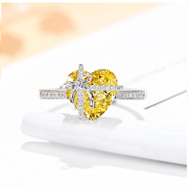 For Bonus Daughter -  I May Not Have Given You The Gift Of Life But Life Gave Me The Gift Of You Crystal Heart Ring