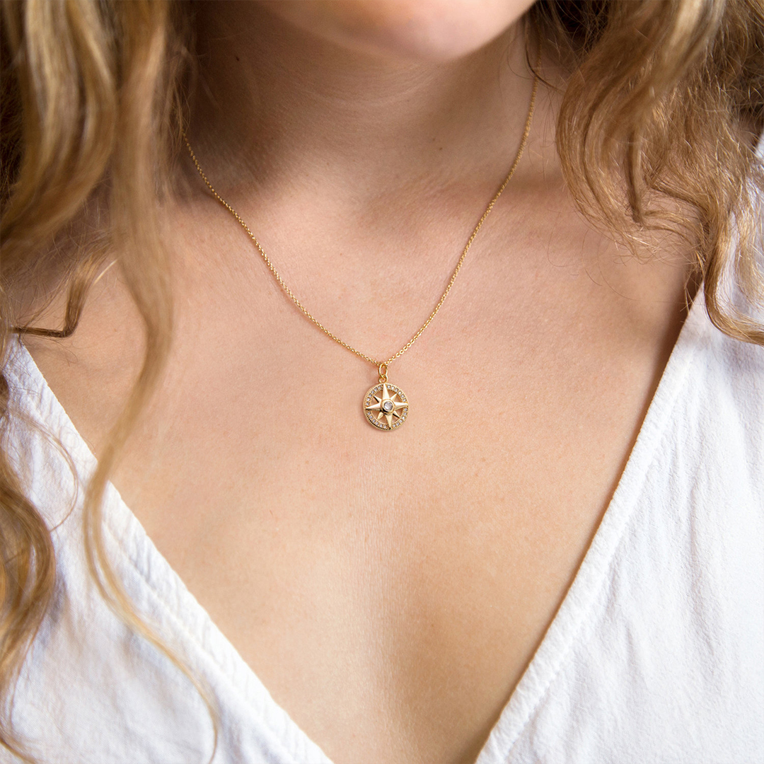 For Graduation - Follow You Compass Necklace