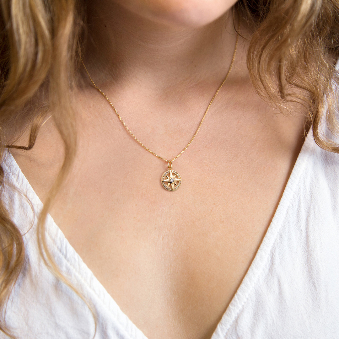 For Graduation - Follow You Compass Necklace