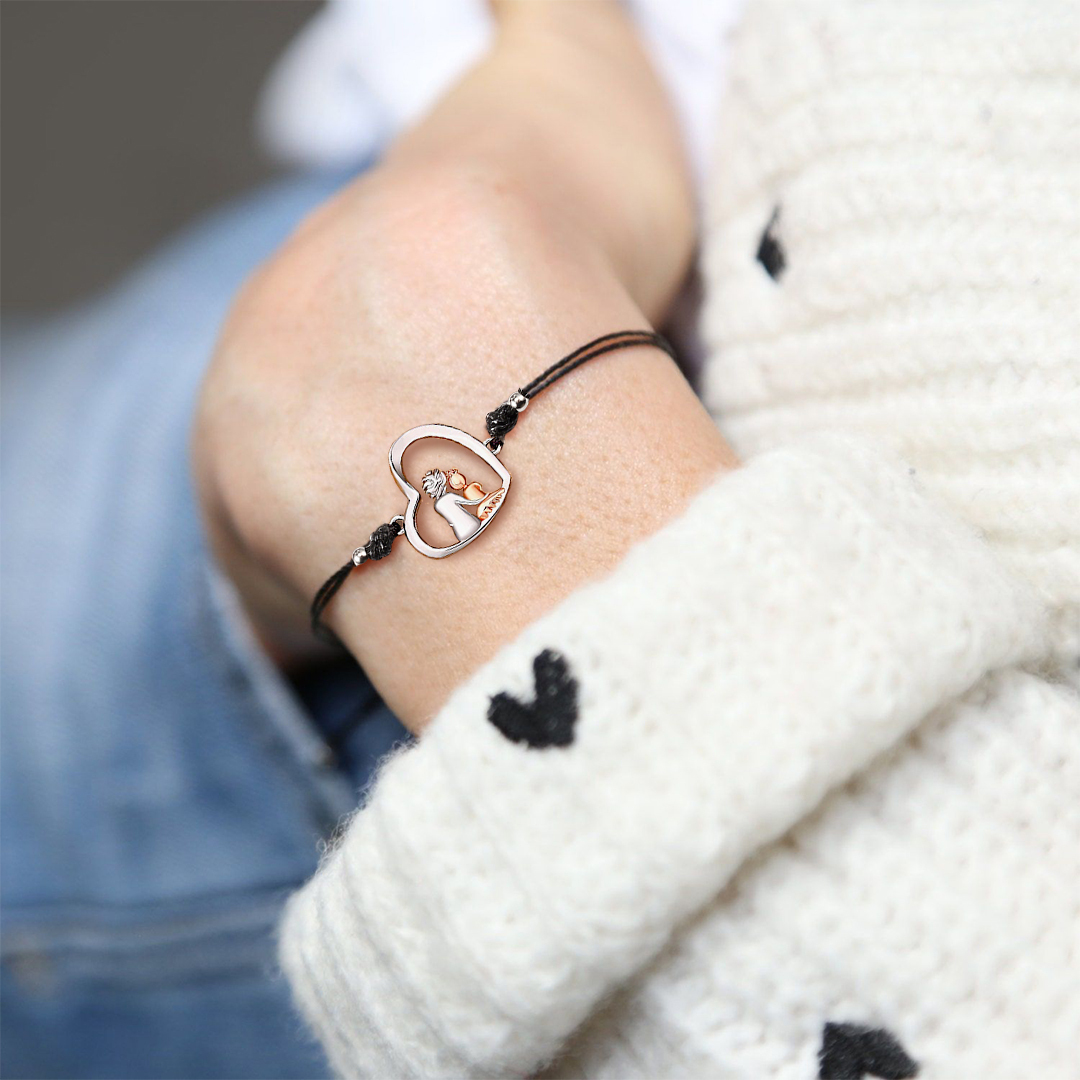 Aunt & Niece/ Grandmother & Grandaughter Heart bracelet