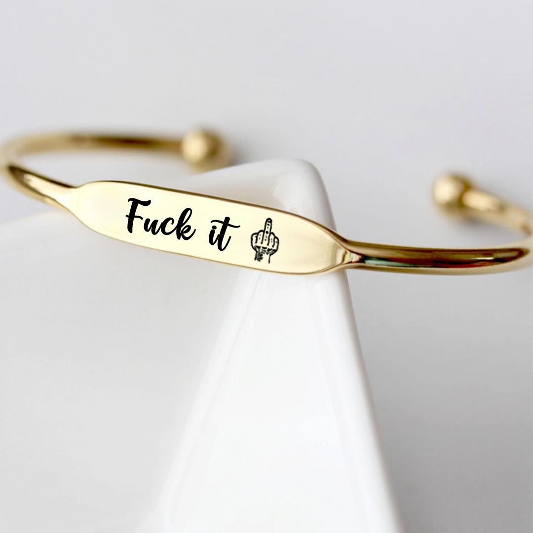 Fuck It Dainty Bar Ring