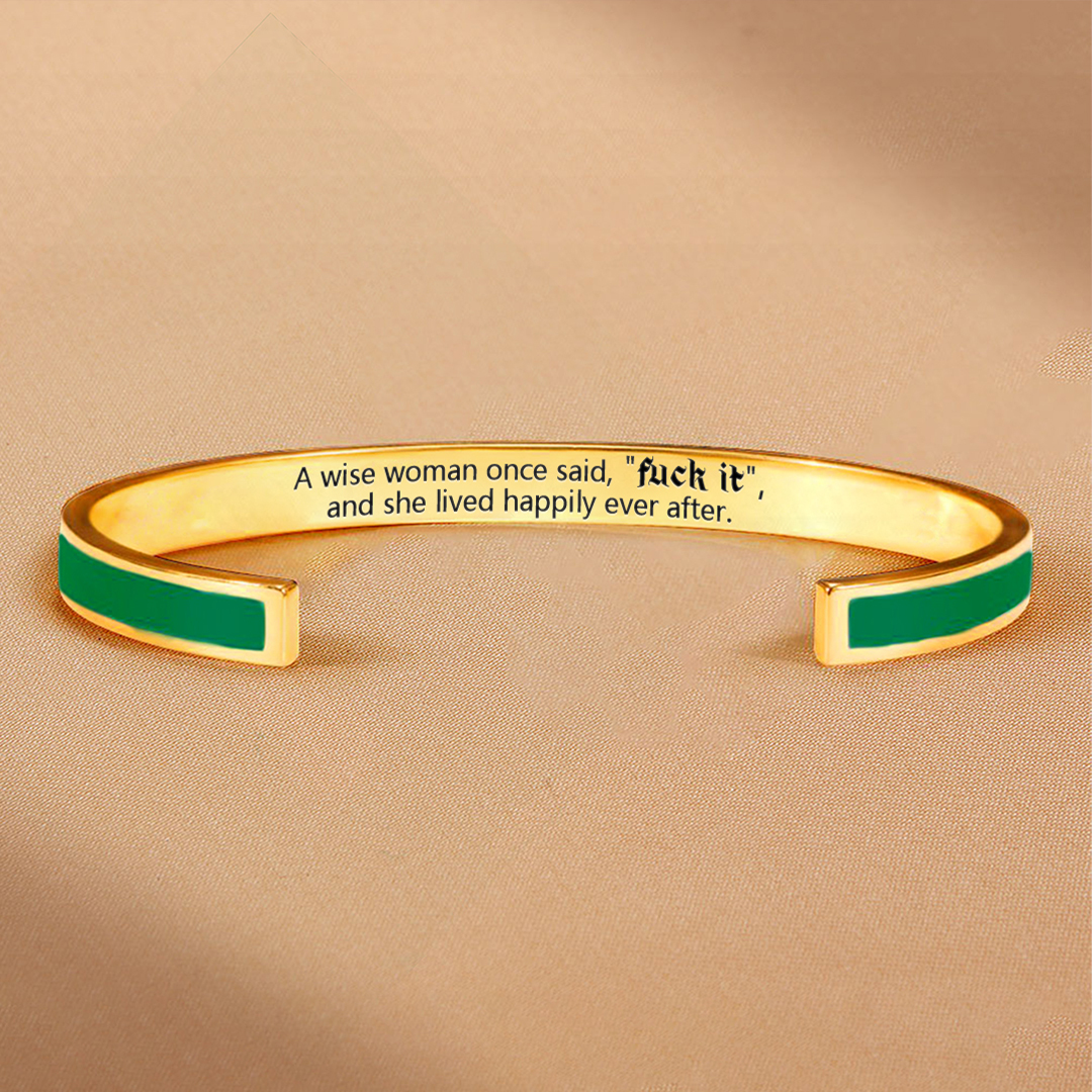 Fuck It Lettering Bracelet