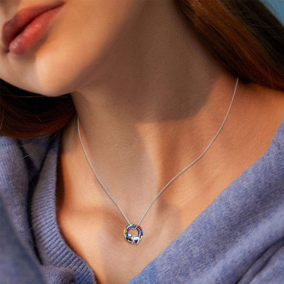 S925 Crystal Sloth Necklace