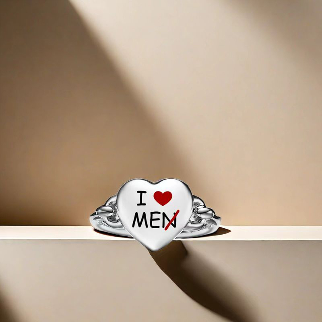 Remember To Love Yourself Full Heart Ring