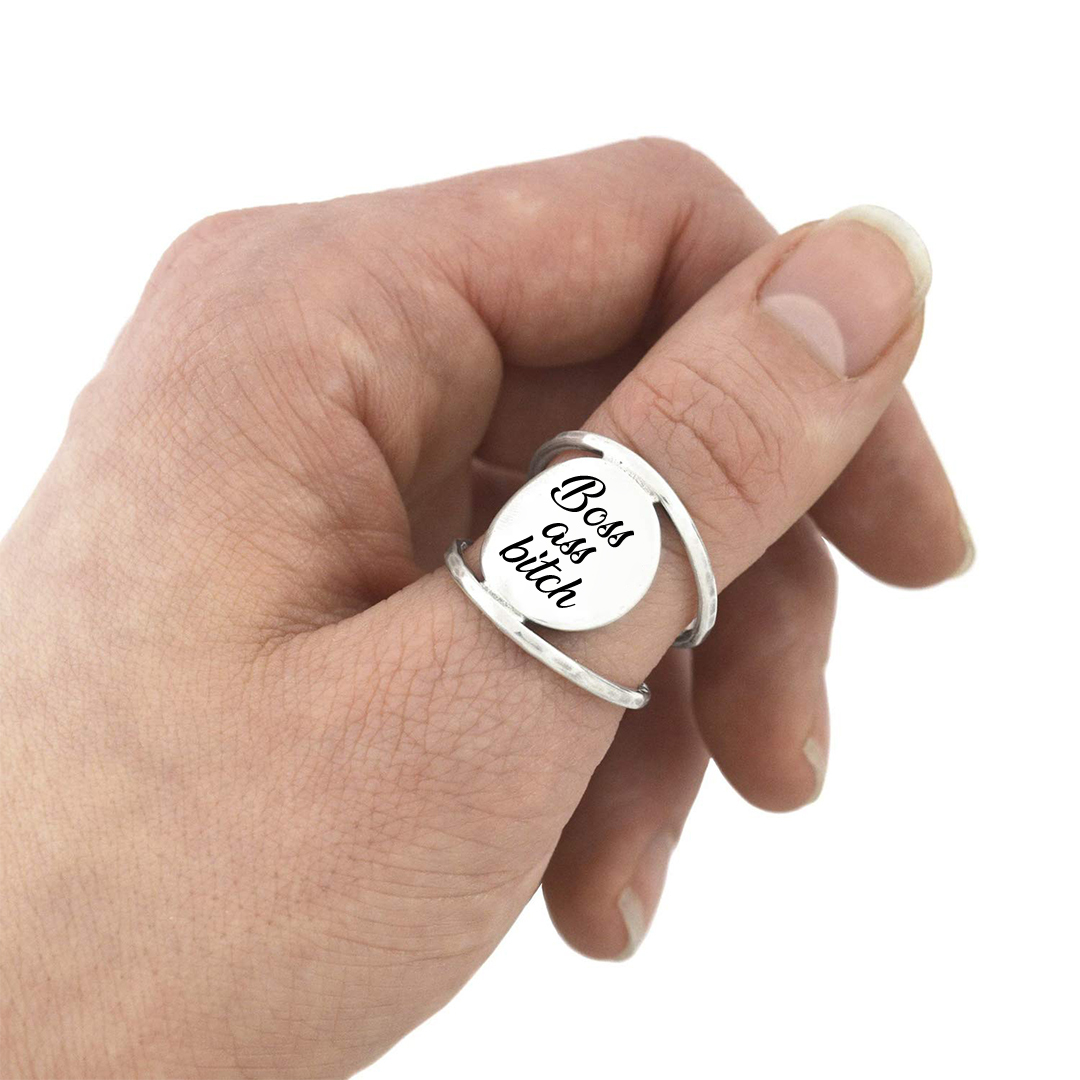 Boss Ass Bitch Double Ring