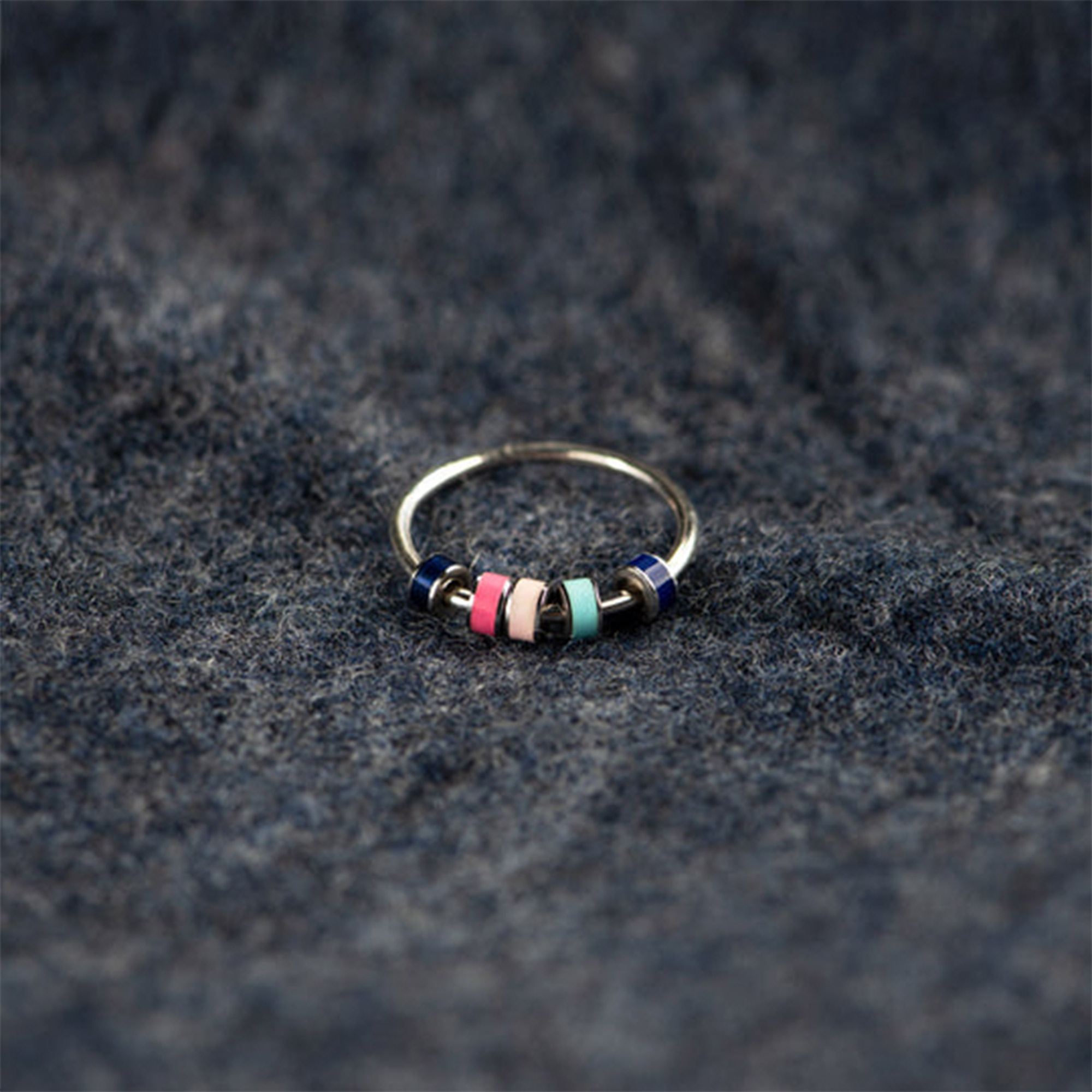 For Daughter - BE BADASS Everyday Spinning Enamel Fidget Ring