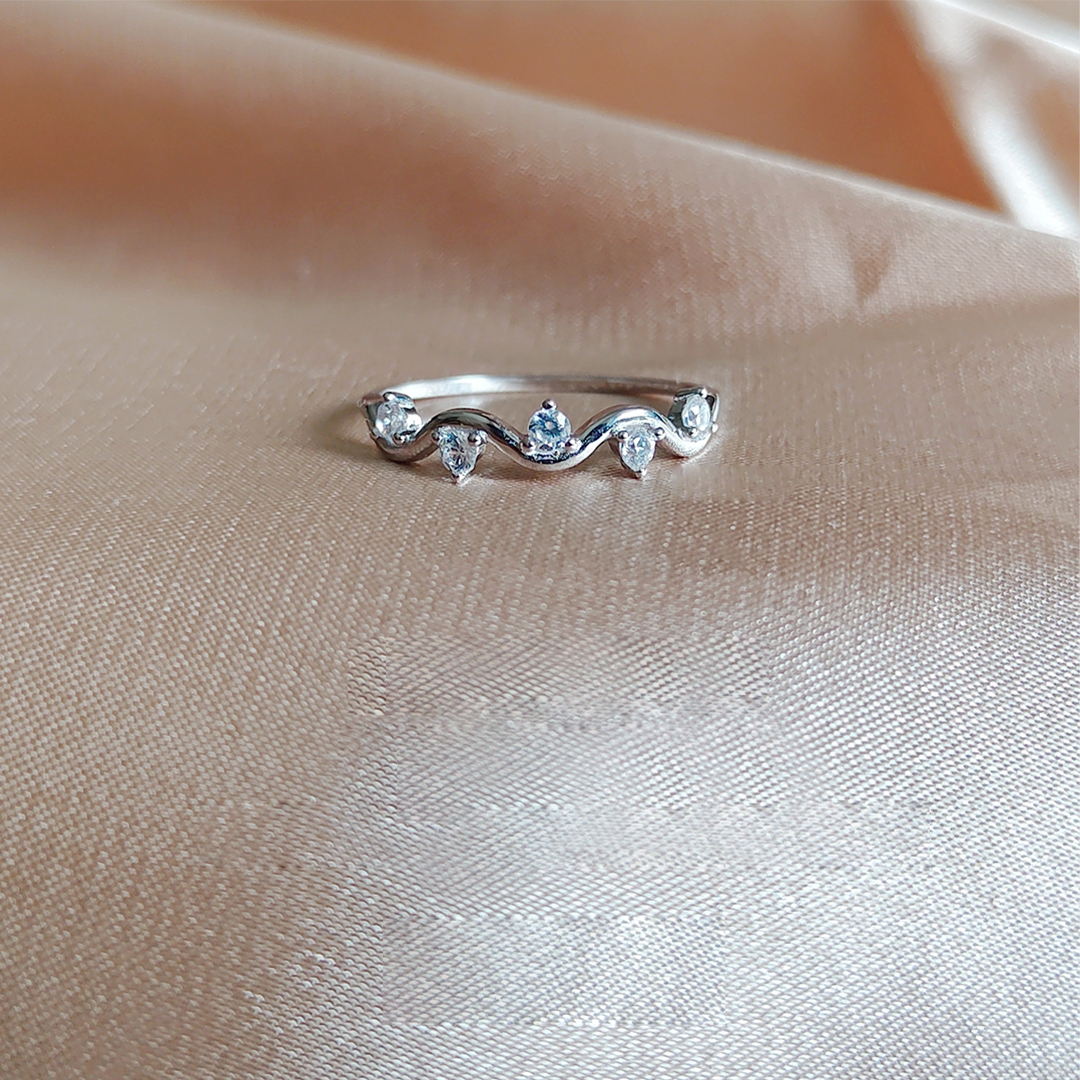 For Self - S925 Survived Too Many Storms Raindrop New Year Ring