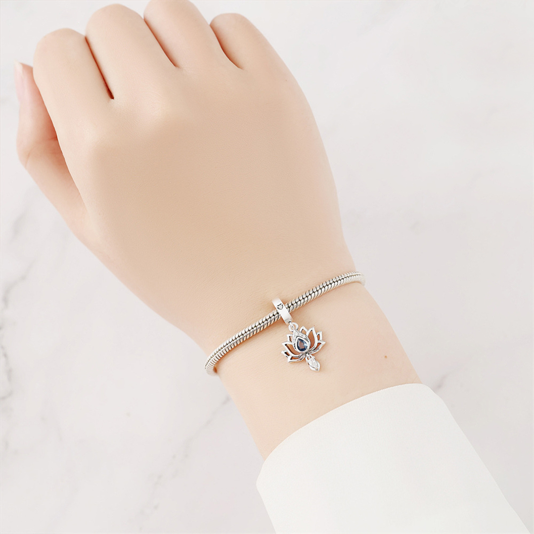 Fuck It and Begin Again Lotus Flower pendant lotus Bracelet