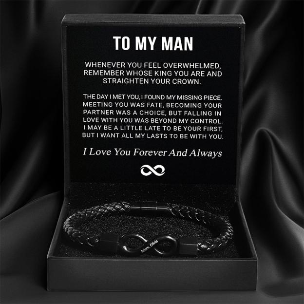 For Love - Remember Whose King You Are And Straighten Your Crown Infinity Bracelet