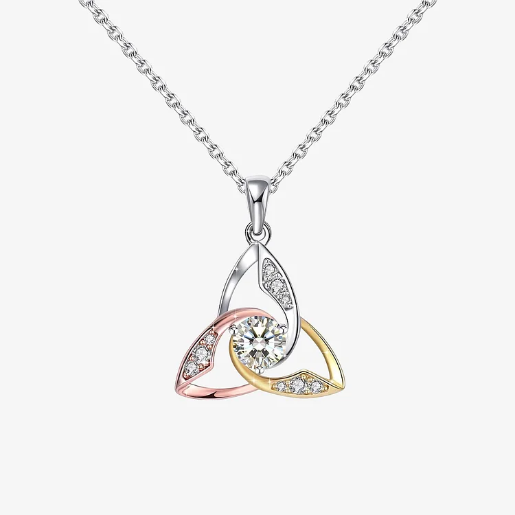 Irish By Blood American By Birth Patriot By Choice Celtic Knot Necklace