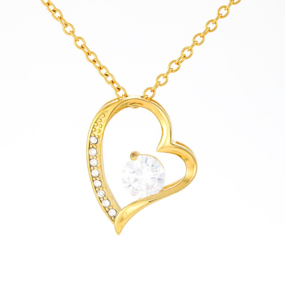 For Wife - I Love You Forever And Always Heart Necklace