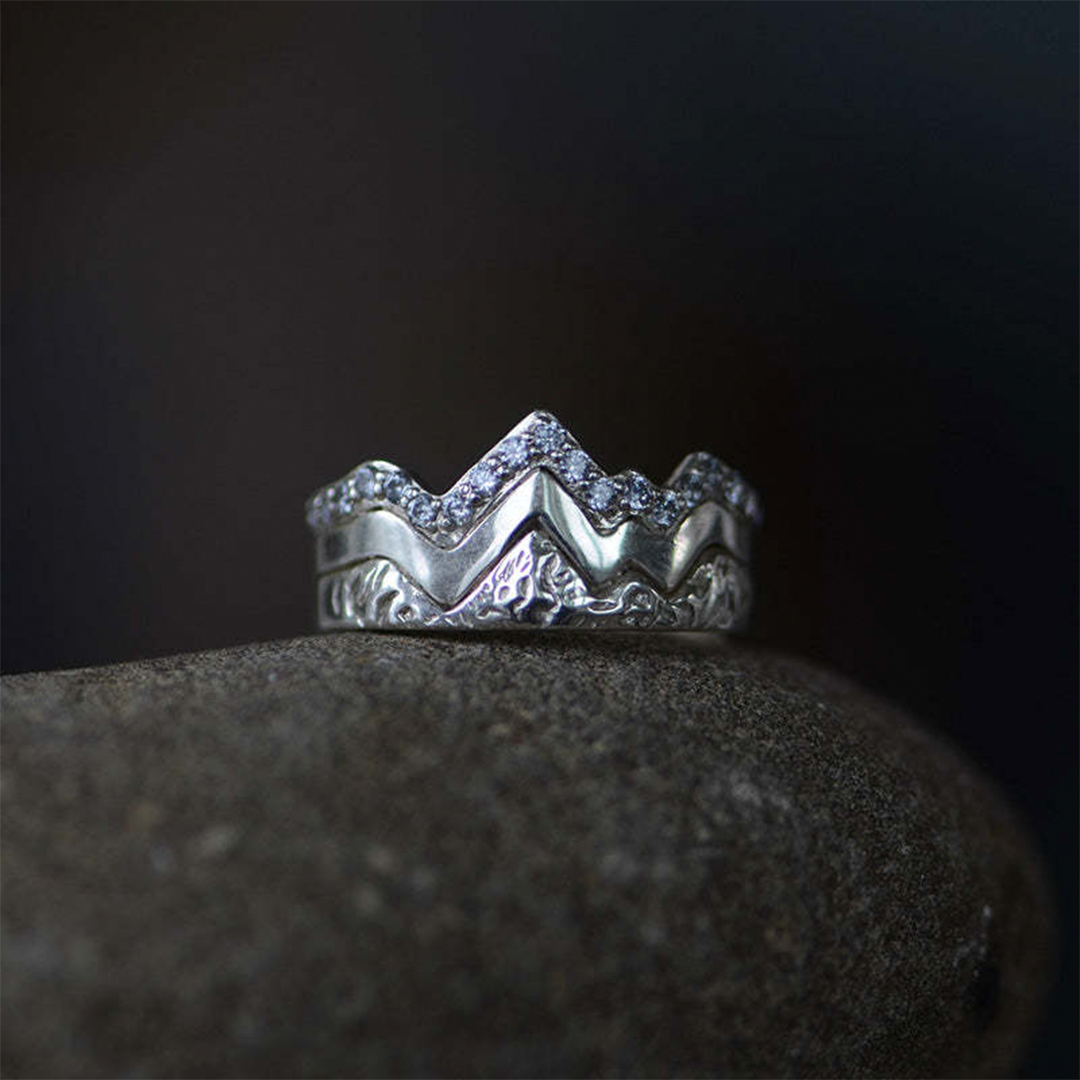 For Mom-Thank you for being my rock Mountain Ring