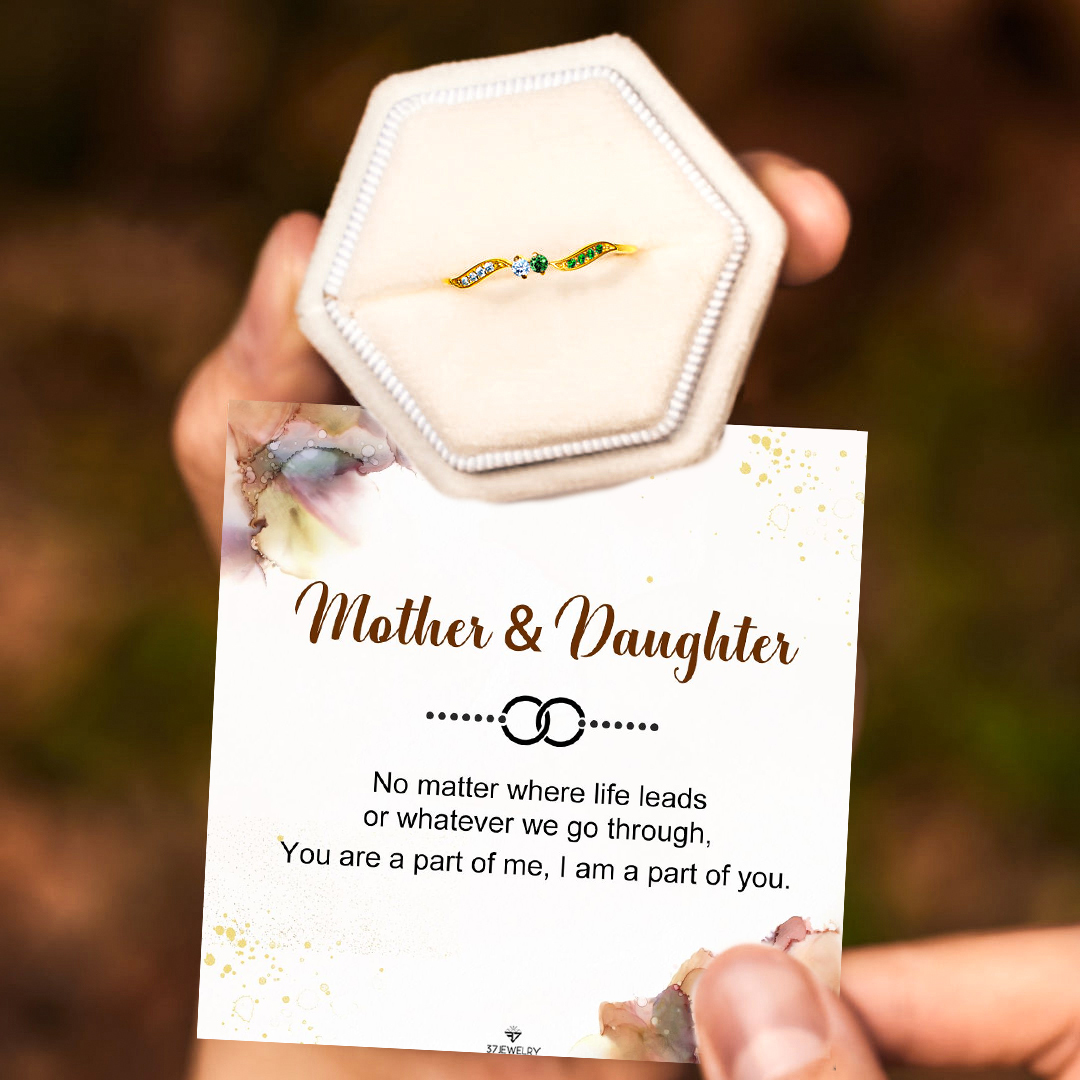 For Mother - Bond of Love Birthstone Ring 