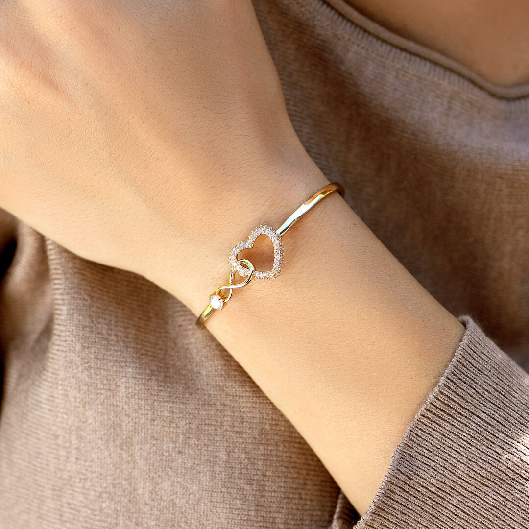 For Granddaughter- The Grandmother-Granddaughter bond is a Knot tied Infinite Heart Bracelet