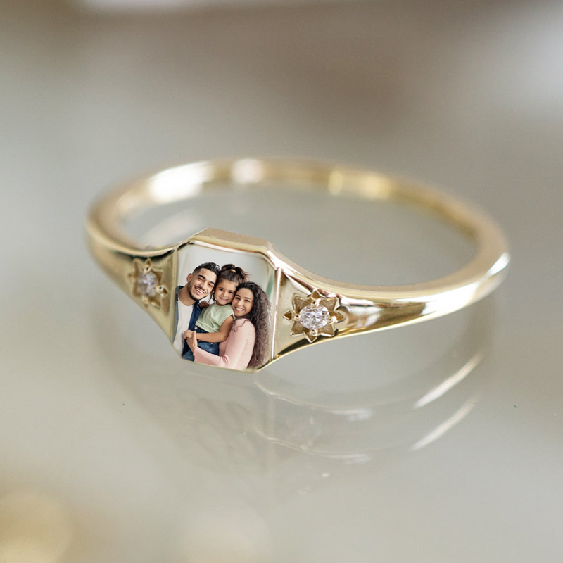 For Family/Pets - S925 Photo Custom Ring