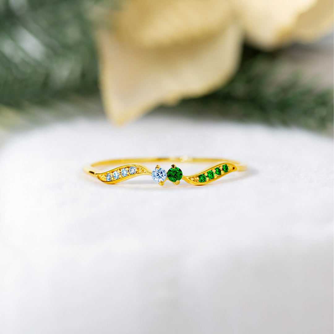 For Daughter- Bond of Love Birthstone Ring 