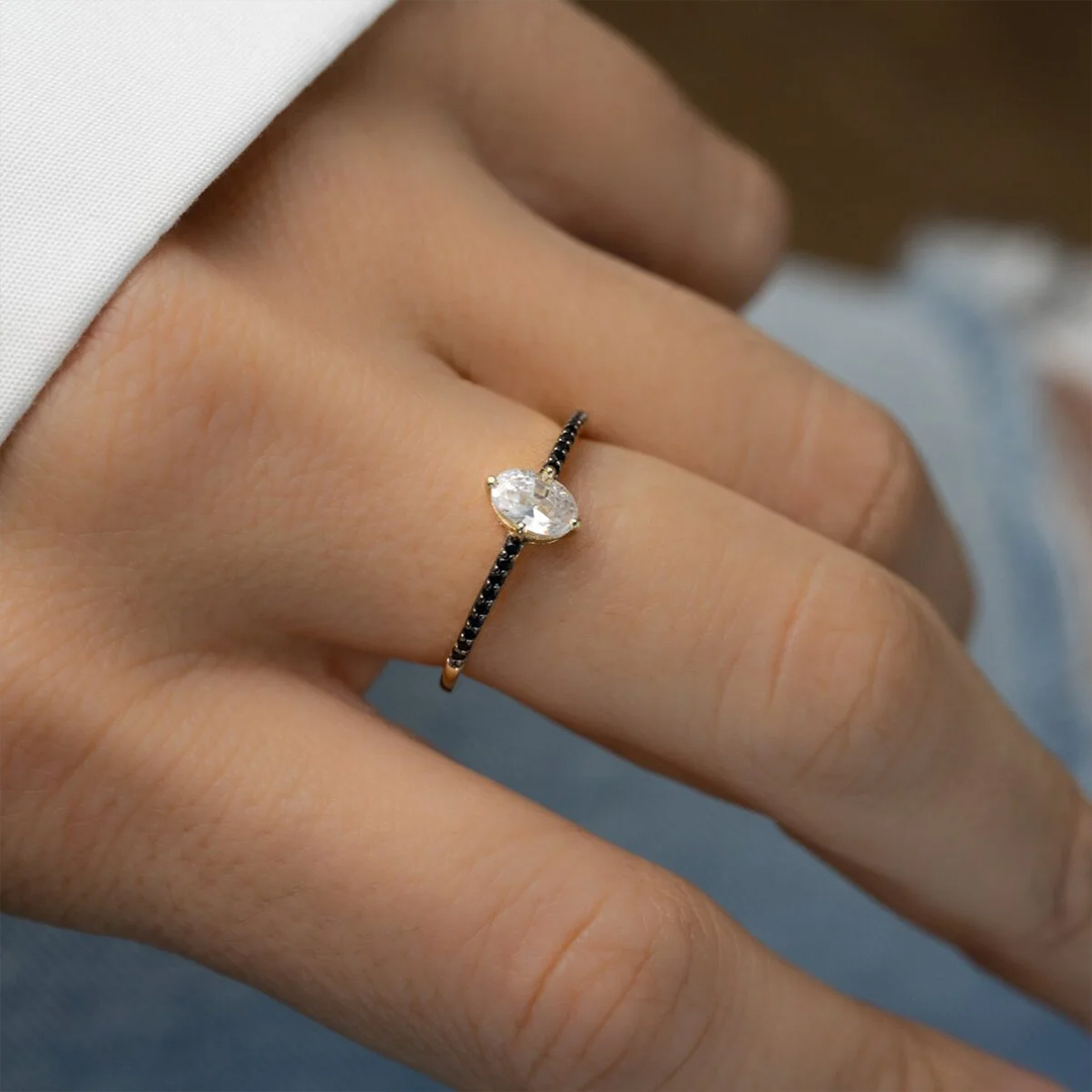 925 Silver Marquise Engagement Ring