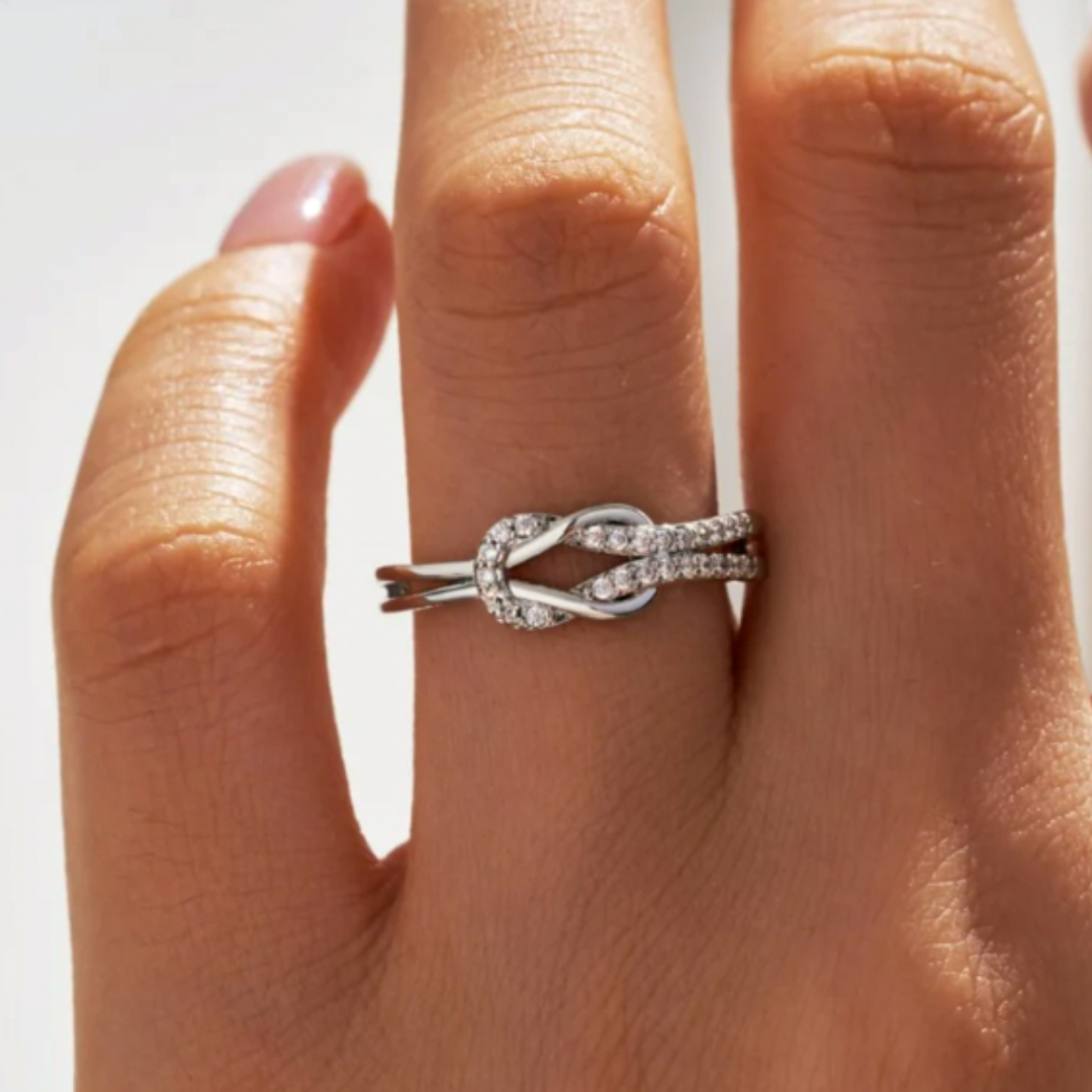 For Self - I Am Choosing My Peace Love Knot Ring