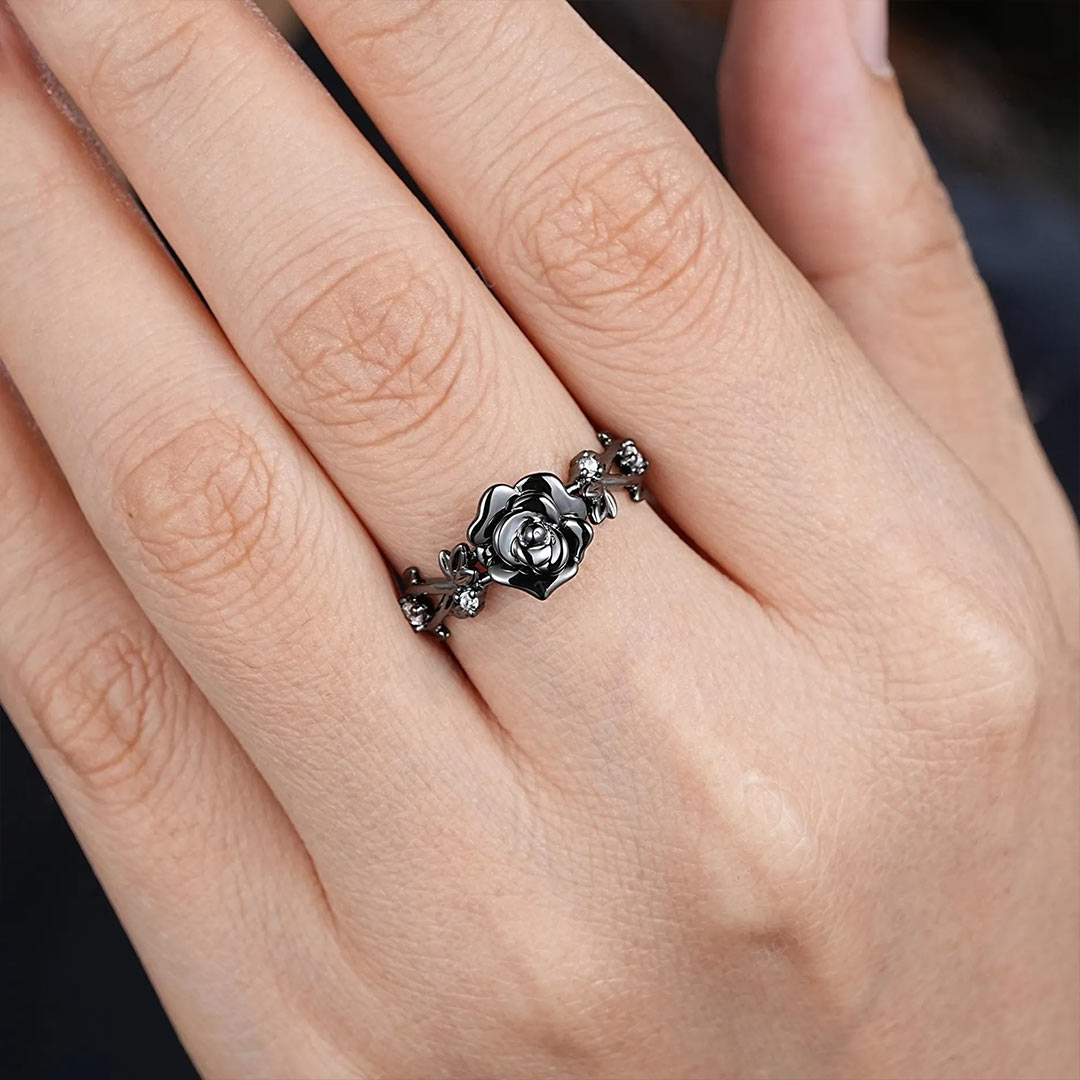 For Self-Self Love Nature Inspired Rose Ring