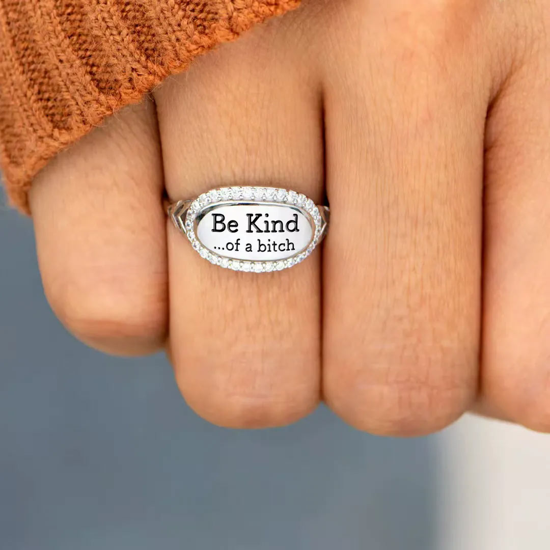 Be Kind Statement Ring