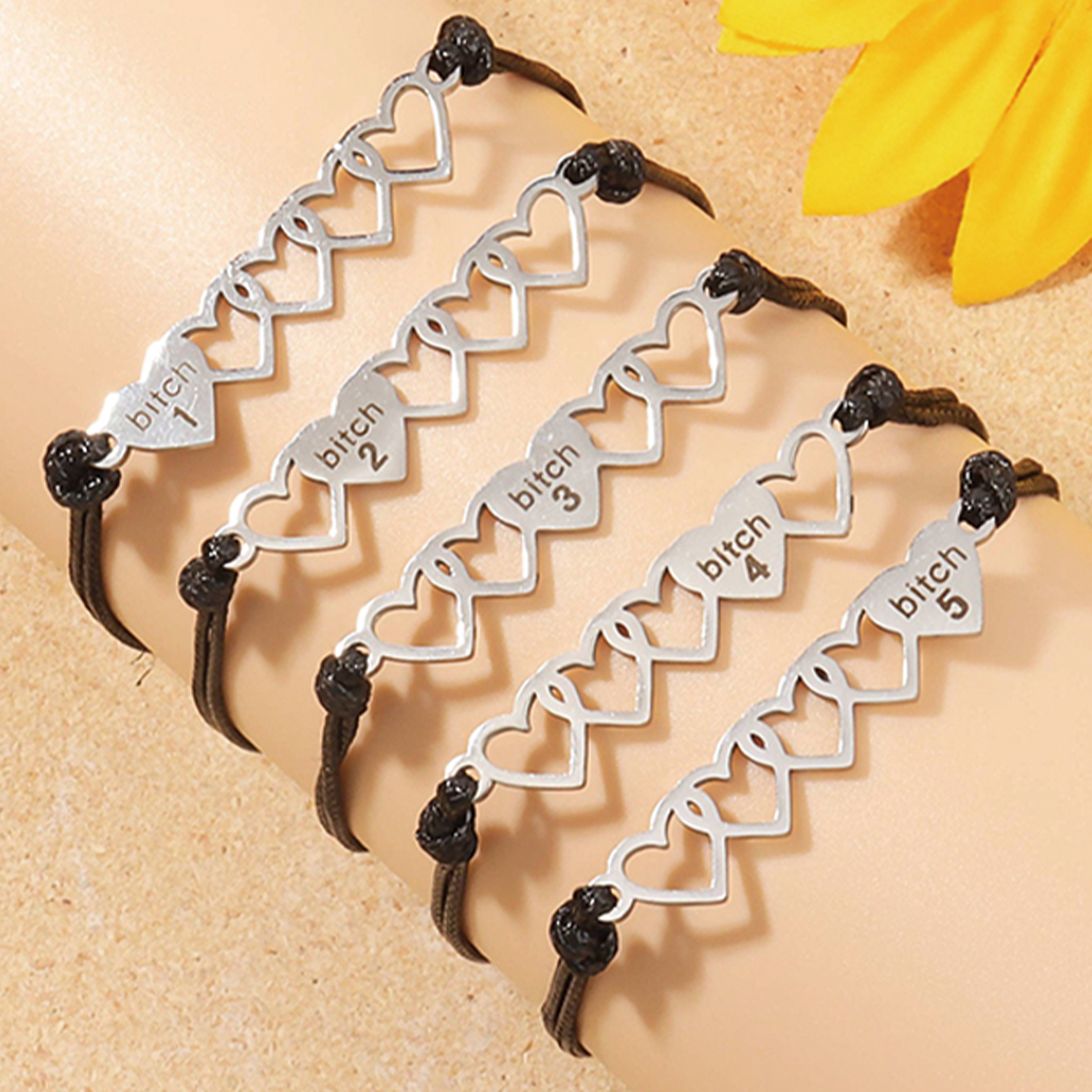 For Friend -Best Bitches Forever Braided Bracelet