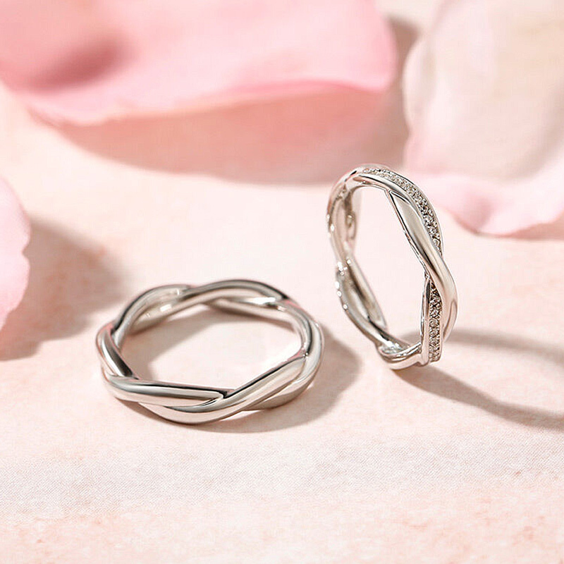 For Love - S925 I Love You Until Infinity Runs Out Wrap Ring