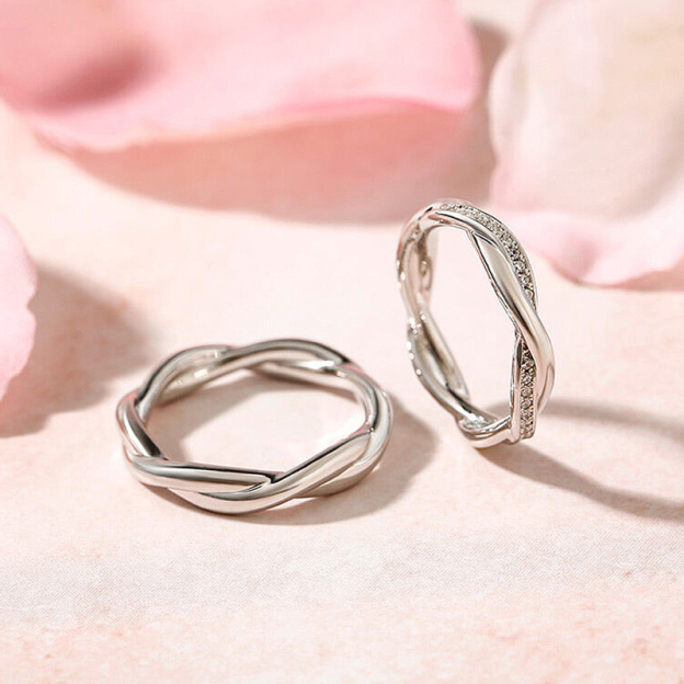 For Love - S925 I Love You Until Infinity Runs Out Wrap Ring