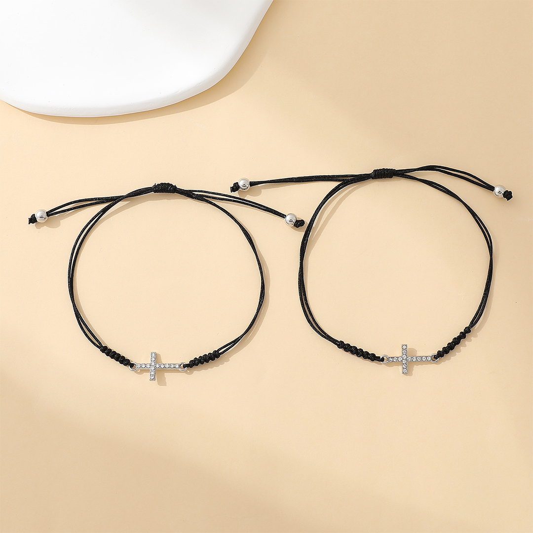 For Friend - Sisters In Christ Are Sisters For Life Cross Bracelet