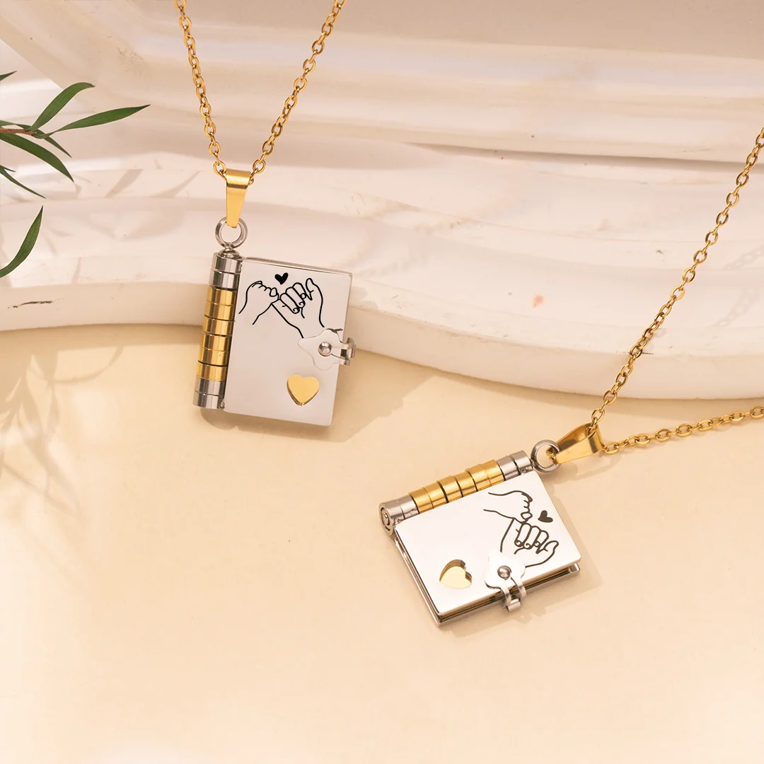 For Daughter - I'm Always With You Book Necklace