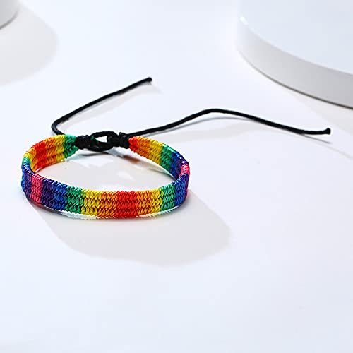 Bold Rainbow Braided Bracelet