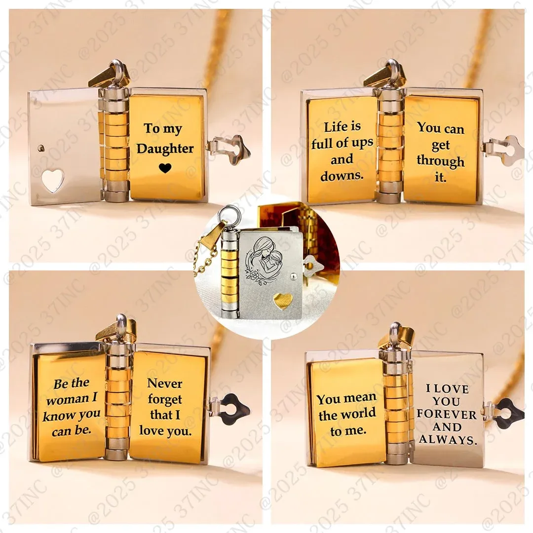 For Daughter - I Love You Forever & Always Book Necklace