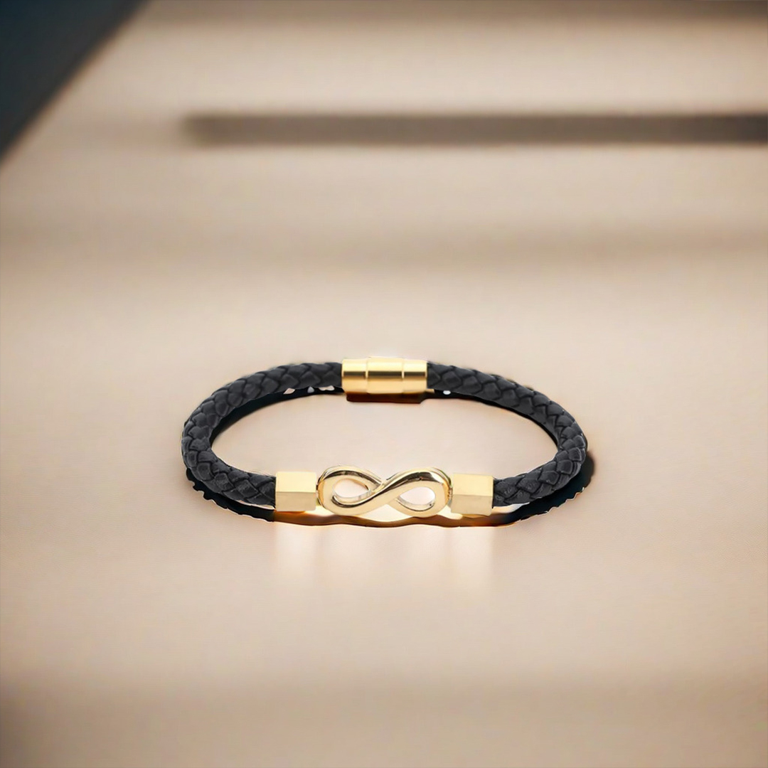 For Love - Ceramic Infinity Braided Bracelet