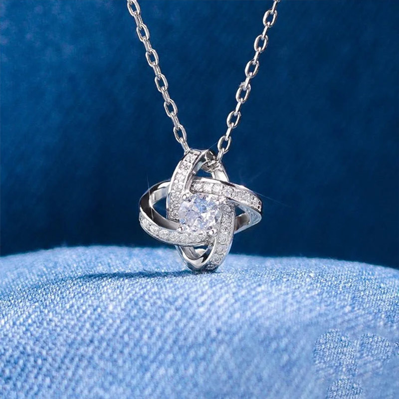 For Daughter - S925 I Am Always With You Knot Necklace