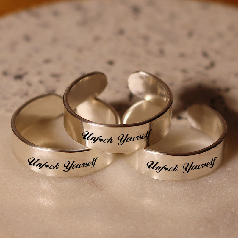 Unf❤️ck Yourself Wid Band Ring
